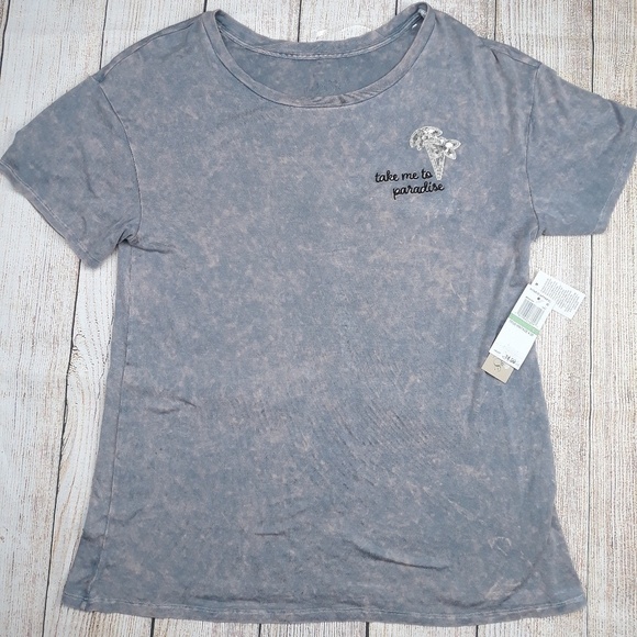 TRUE Vintage take‎ me to Paradise print top - Picture 3 of 8